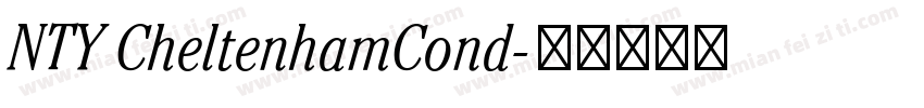 NTY CheltenhamCond字体转换